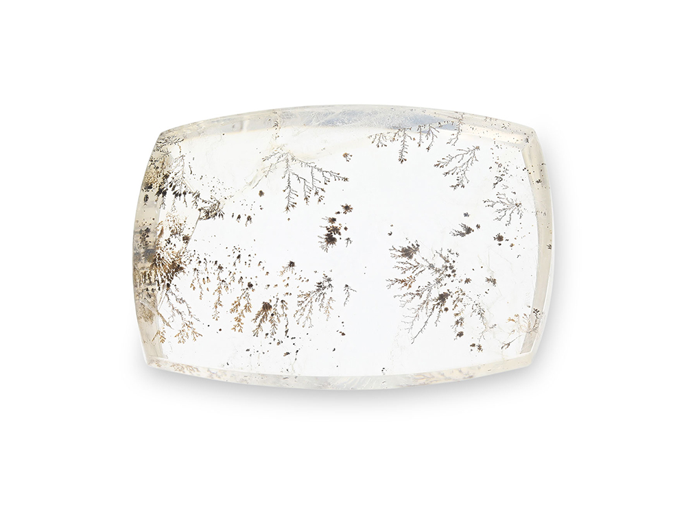 [QZX3546] Dendritic Quartz 31x23mm Barrel