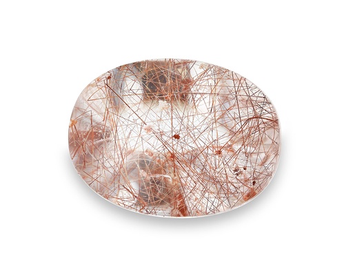 Quartz with Red Rutile 26x19.5mm Oval