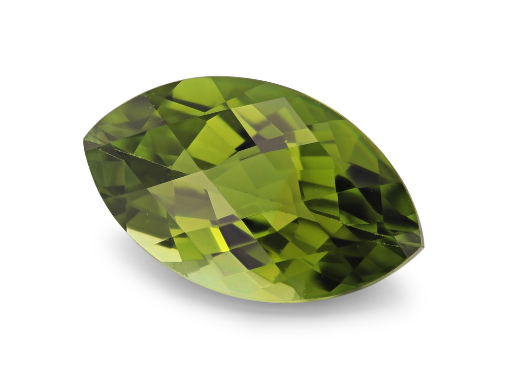 Green Tourmaline 13.4x8mm Marquise Chequerboard