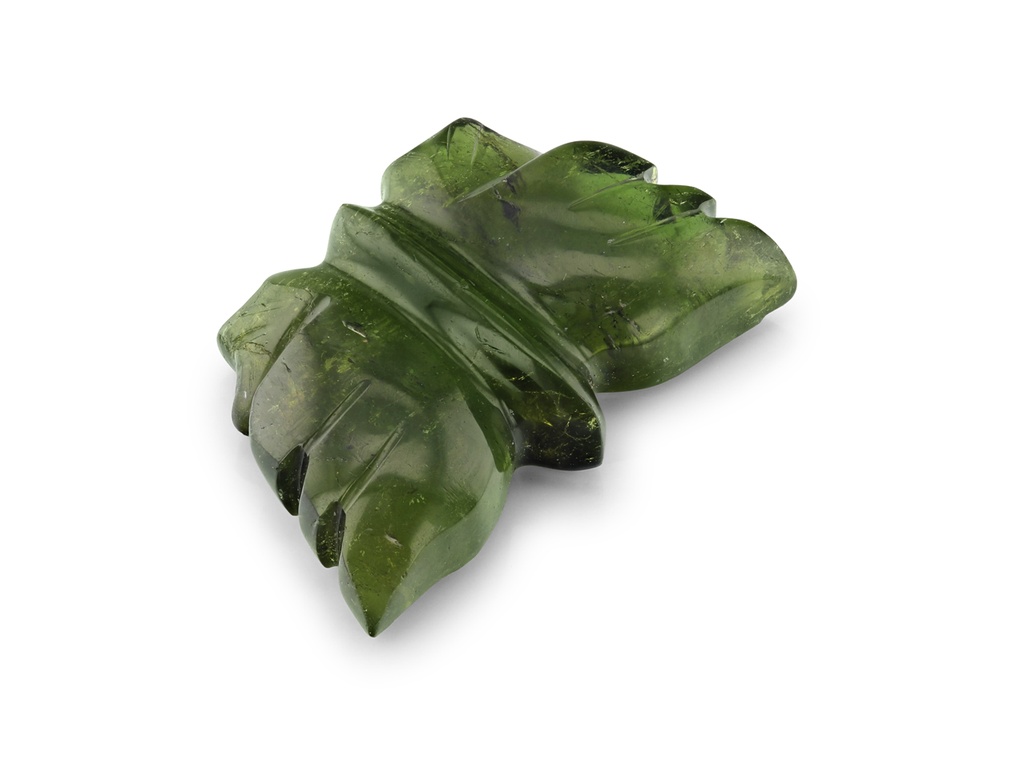 [UGZQ1410X1] Green Tourmaline Butterfly 9.2x 14.2mm Carving