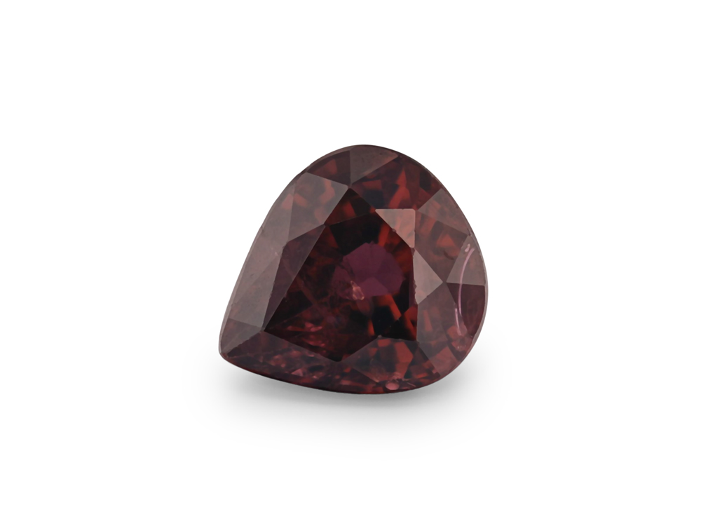 Ruby 5.5x4.95mm Pear Shape Dark Red