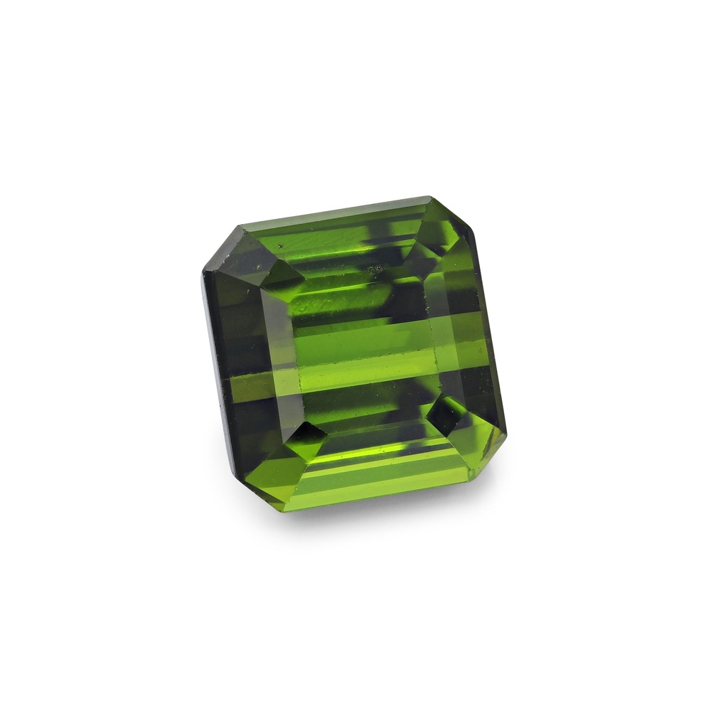 Tourmaline 7.2x6.95mm Square Emerald Cut Green