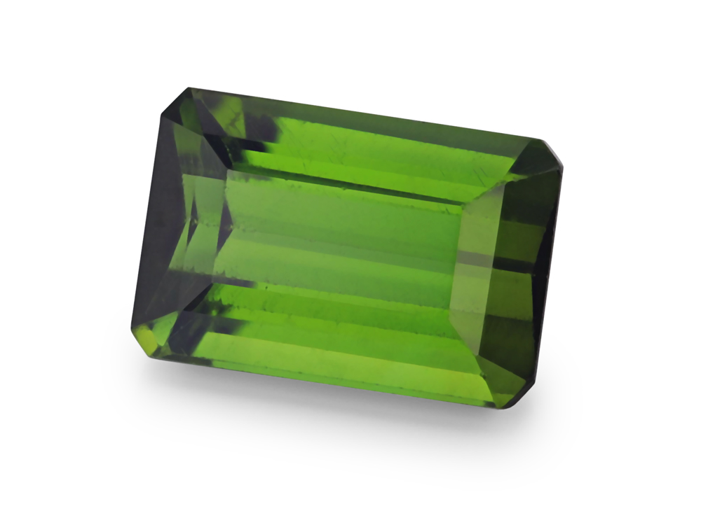Green Tourmaline 8.6x5.7mm Emerald Cut