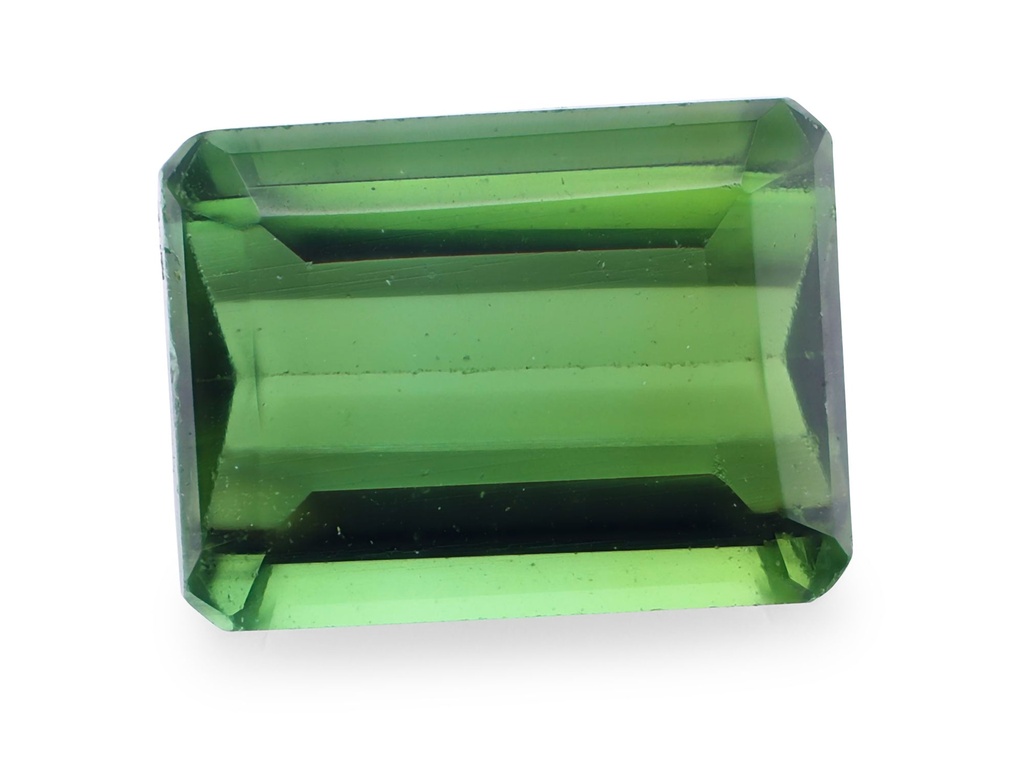 Green Tourmaline 4.65x3.3mm Emerald Cut
