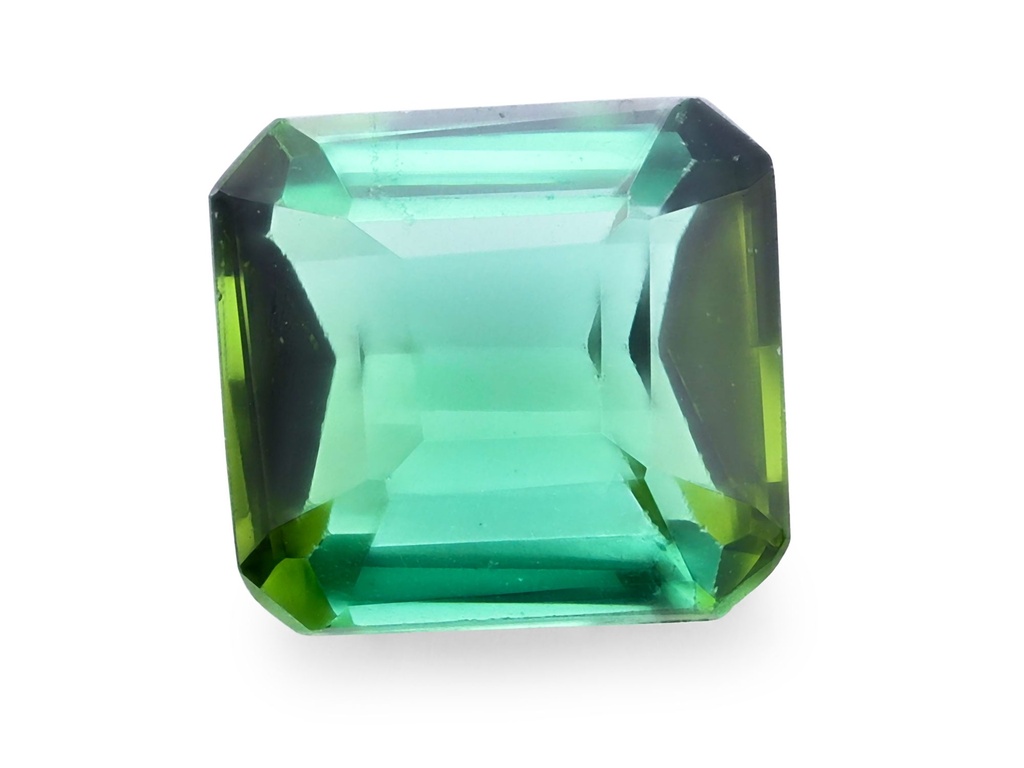 Green Tourmaline 4.7x4.5mm Emerald Cut