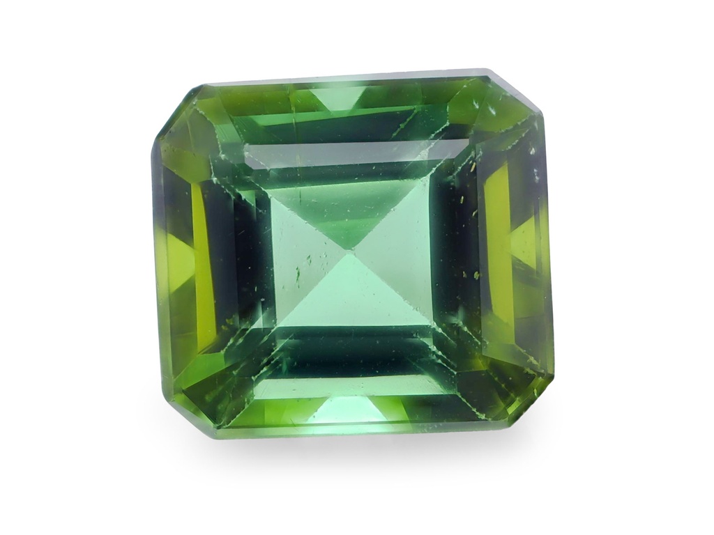 Green Tourmaline 5.1mm Square Emerald Cut