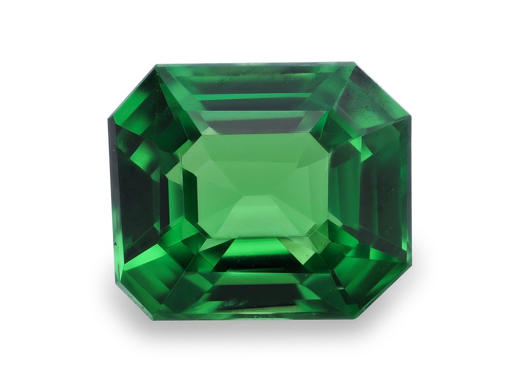 Tsavorite Garnet 6.4x5.5mm Emerald Cut