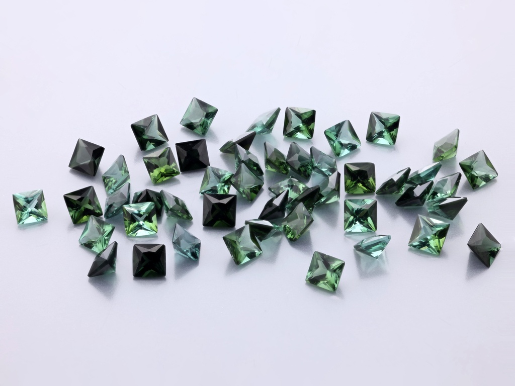 [UGQP0250A] Green Tourmaline 2.50mm Princess Cut
