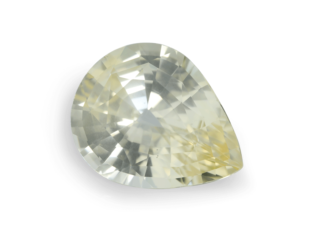 Ceylon Yellow Sapphire 14.4x11.4mm Pear Shape