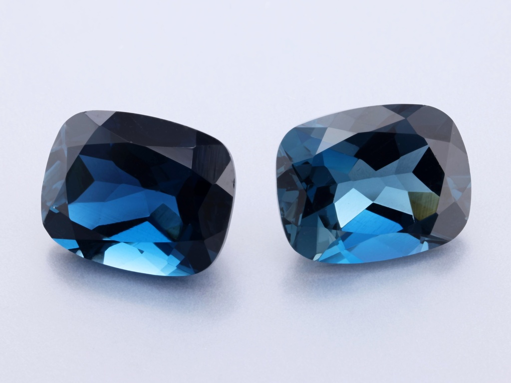 [TLAB1008] London Blue Topaz 10x8mm Cushion