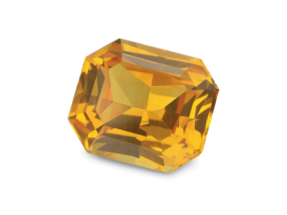 Ceylon Golden Sapphire 8.8x7.7mm Radiant Cut