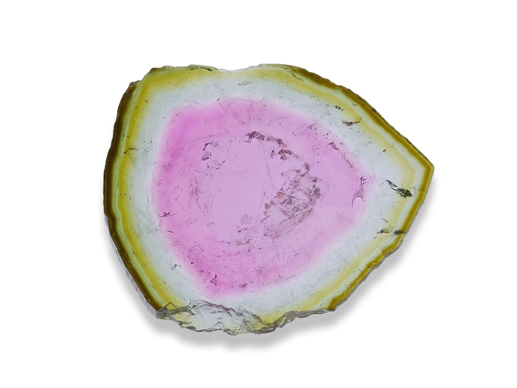 [UMXX2015X2] Watermelon Tourmaline 17-19mm Crystal Slice