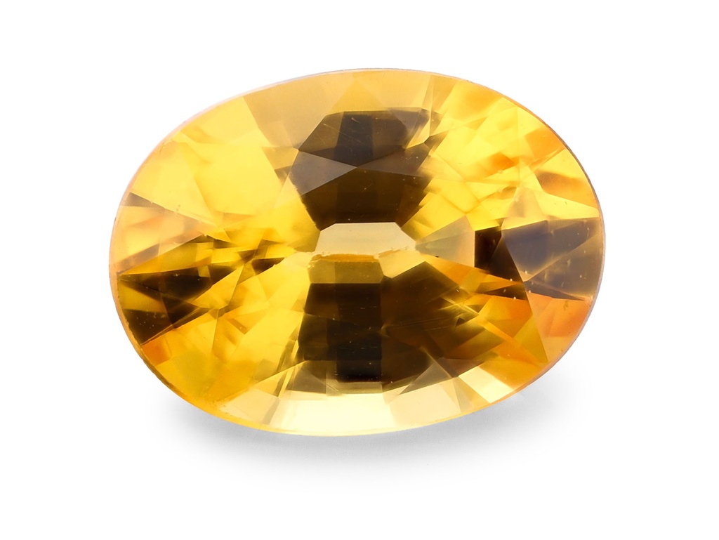 Yellow Sapphire 7x5.1mm Oval Apricot