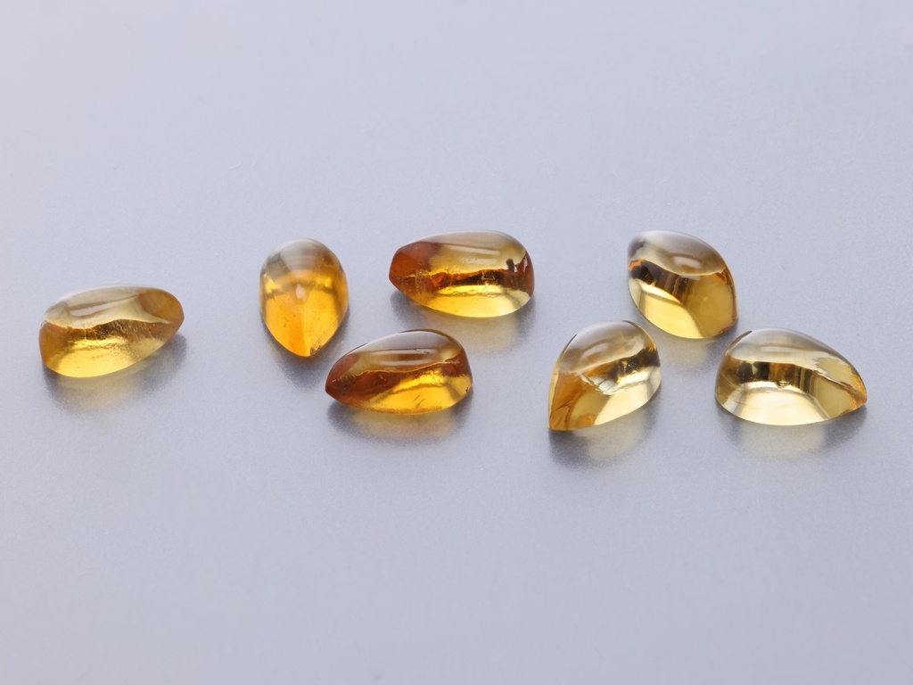 [QCPC0503P1] Citrine 5x3mm Pear Shape Cabochon
