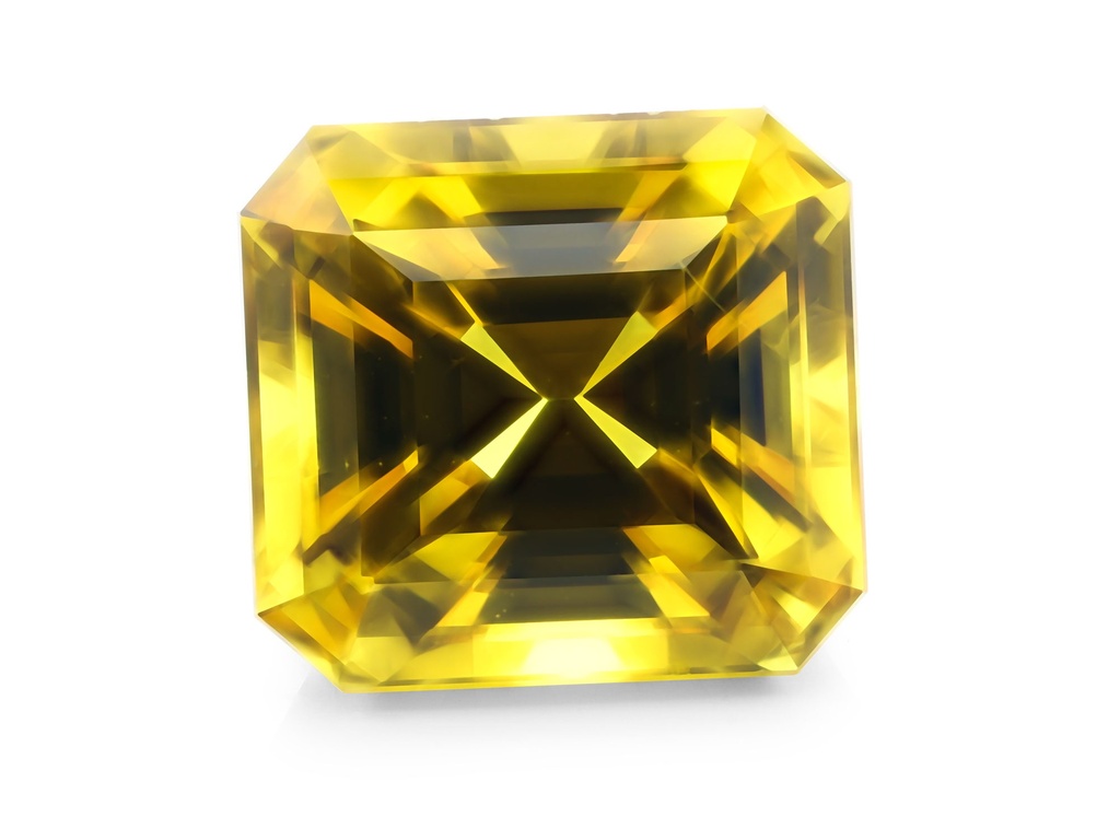 Madagascan Yellow Sapphire 7.13x6.64mm Emerald Cut