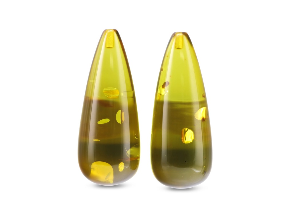 Green Amber Drops 30-40mm