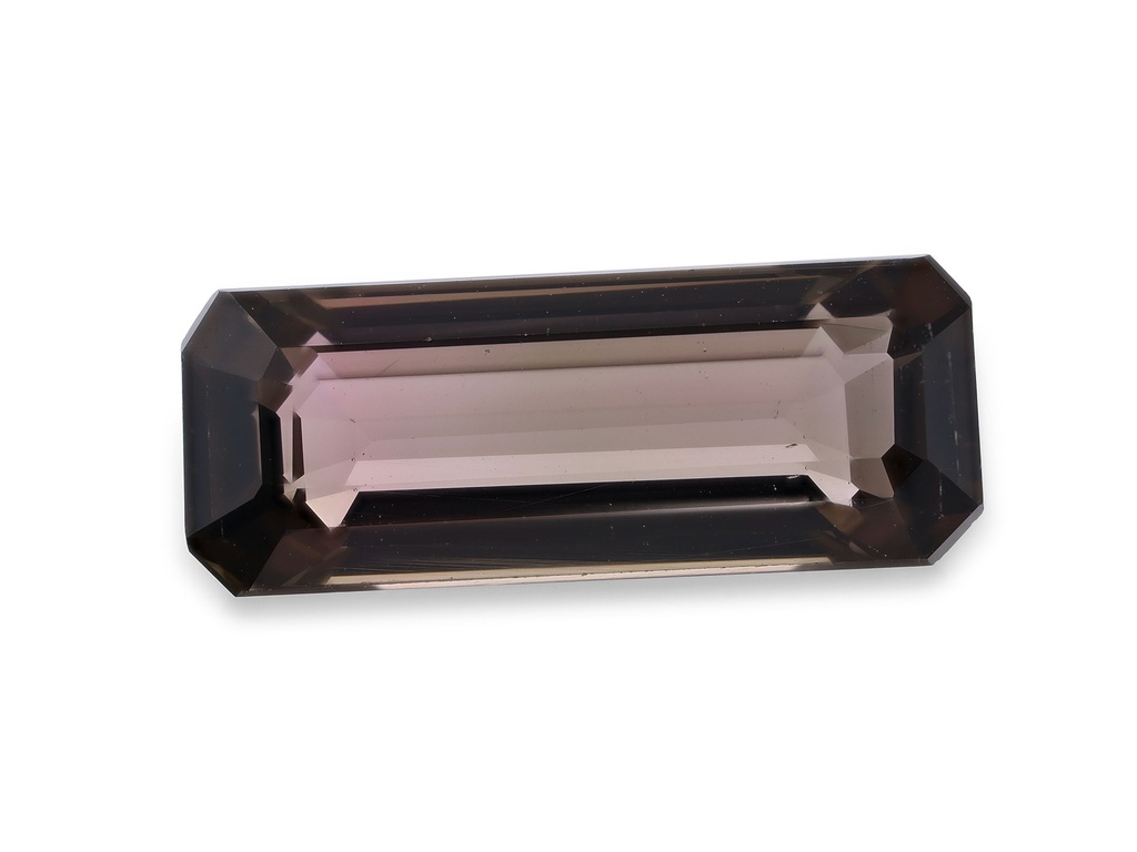 Tourmaline 16.5x6.5mm Emerald Cut Pink Brown