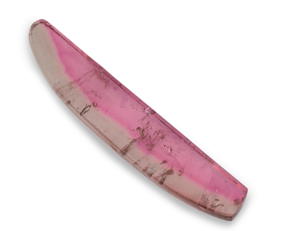 [UMXX4030X3] Watermelon Tourmaline 42x8mm Crystal Slice