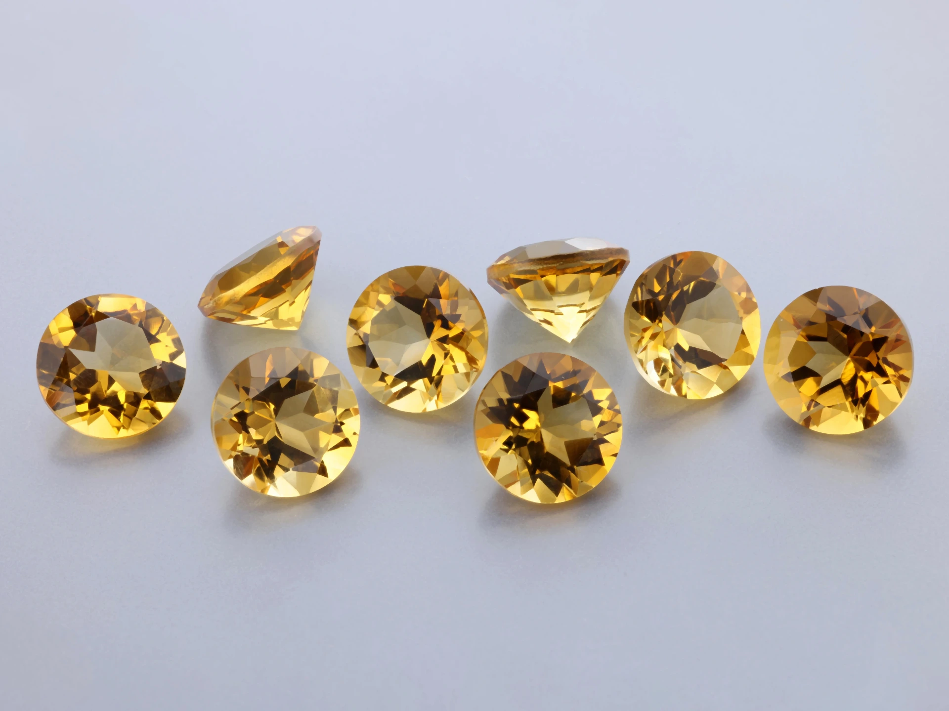 [QCRB0800] Citrine 8.00mm Round