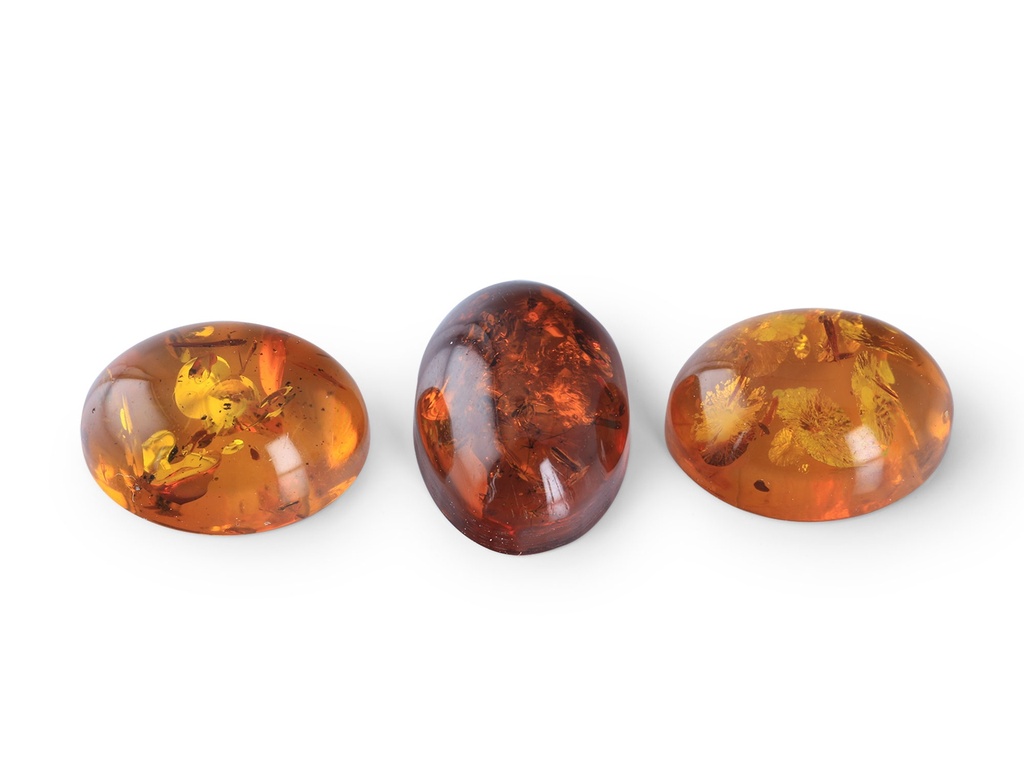 Amber 8x6mm Oval Cabochon 