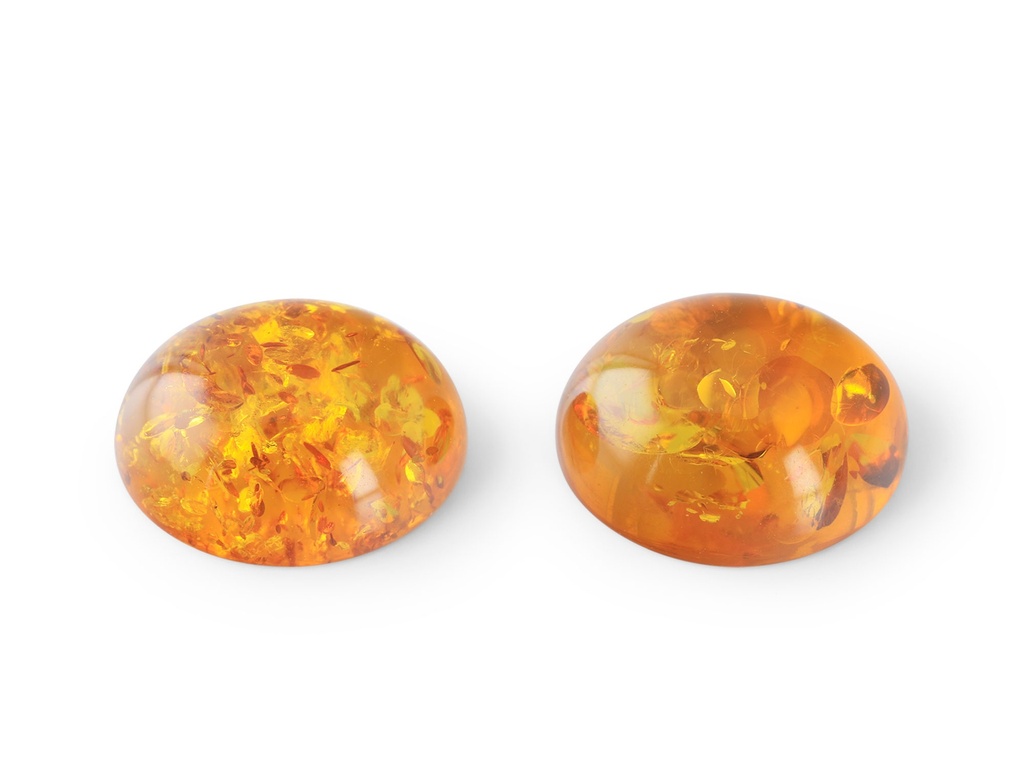 Amber 10x8mm Oval Cabochon 