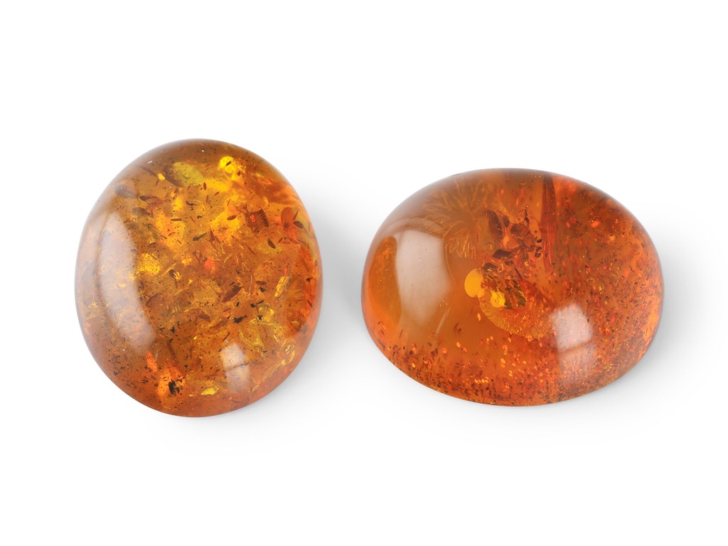 Amber 12x10mm Oval Cabochon 