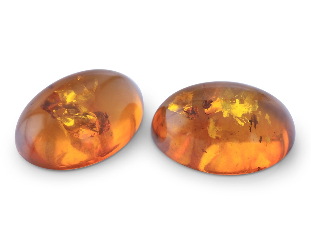 Amber 14x10mm Oval Cabochon 
