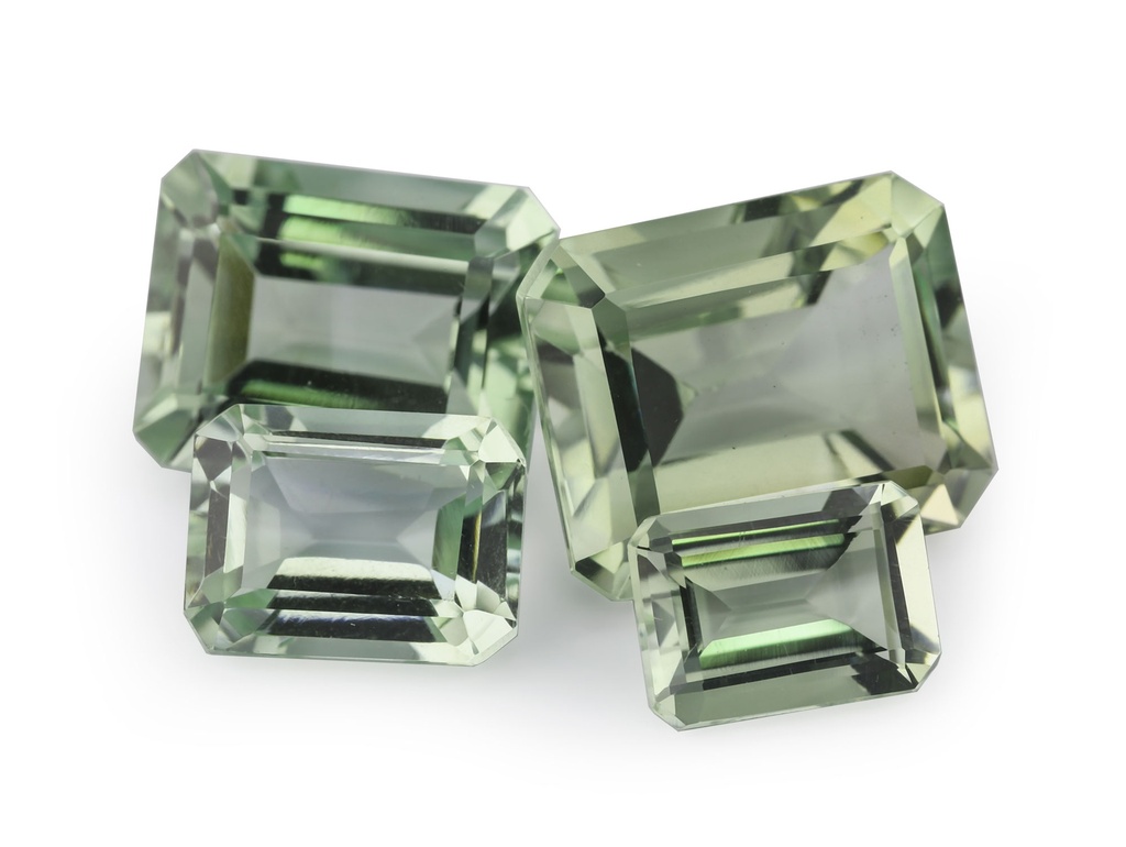 Mint Quartz 7x5mm Emerald Cut 
