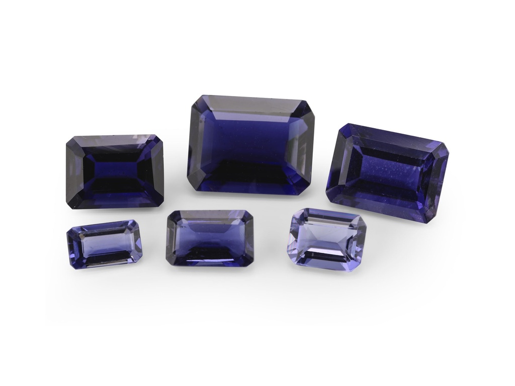 Iolite 5x3mm Emerald Cut 