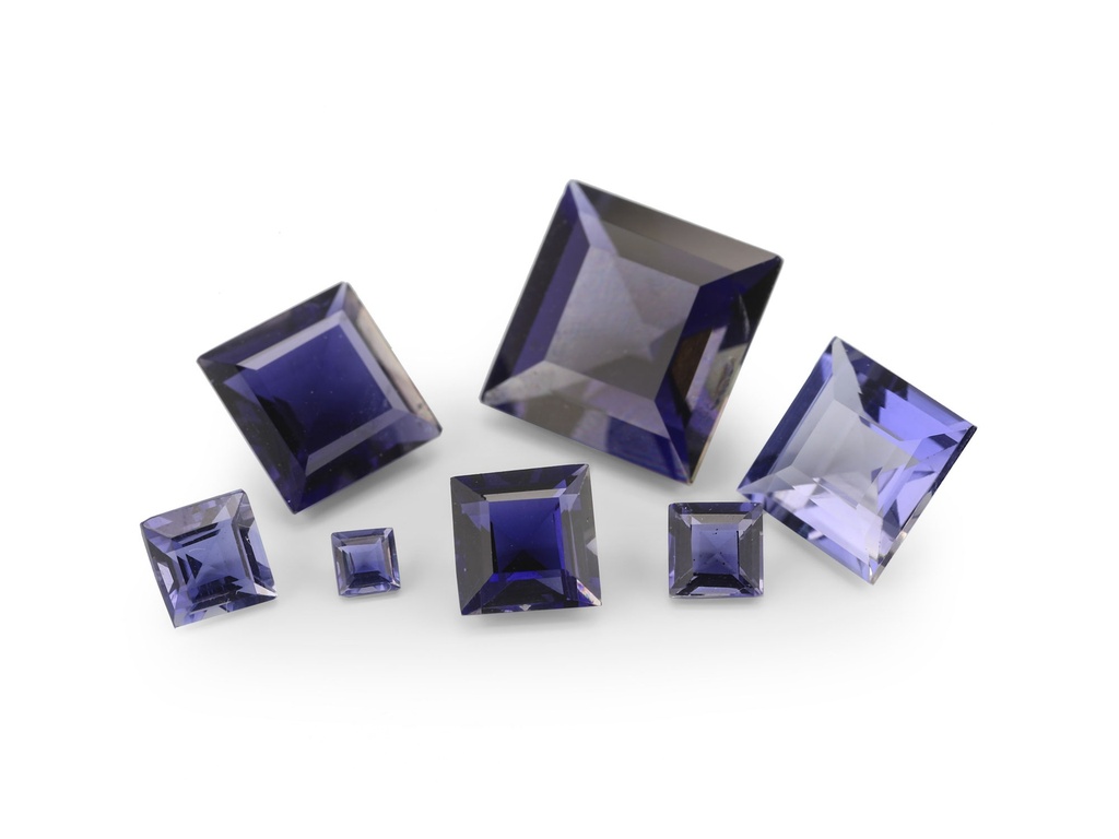 [WSQS0500] Iolite 5.00mm Carre Cut