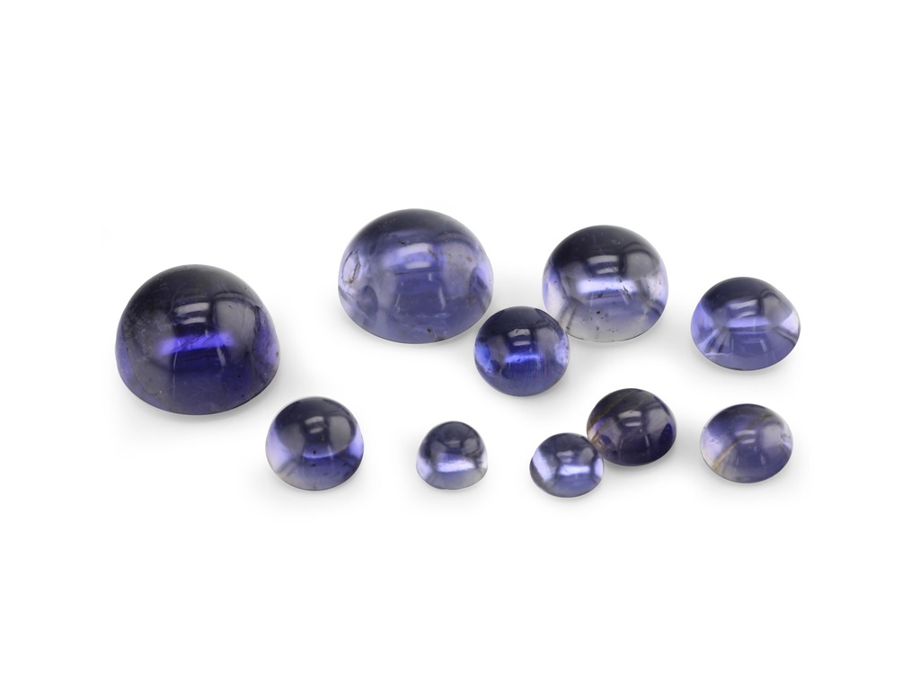 Iolite 2.00mm Round Cabochon 