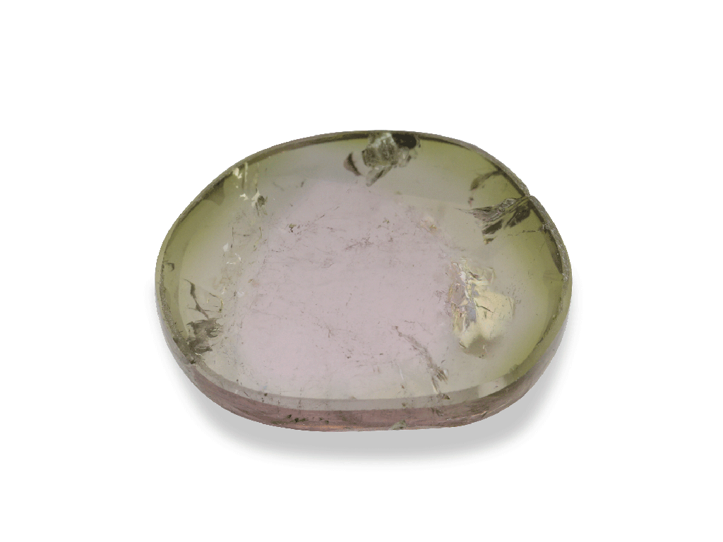 [UMXX1209X1] Watermelon Tourmaline 11.7x8.8mm Crystal Slice