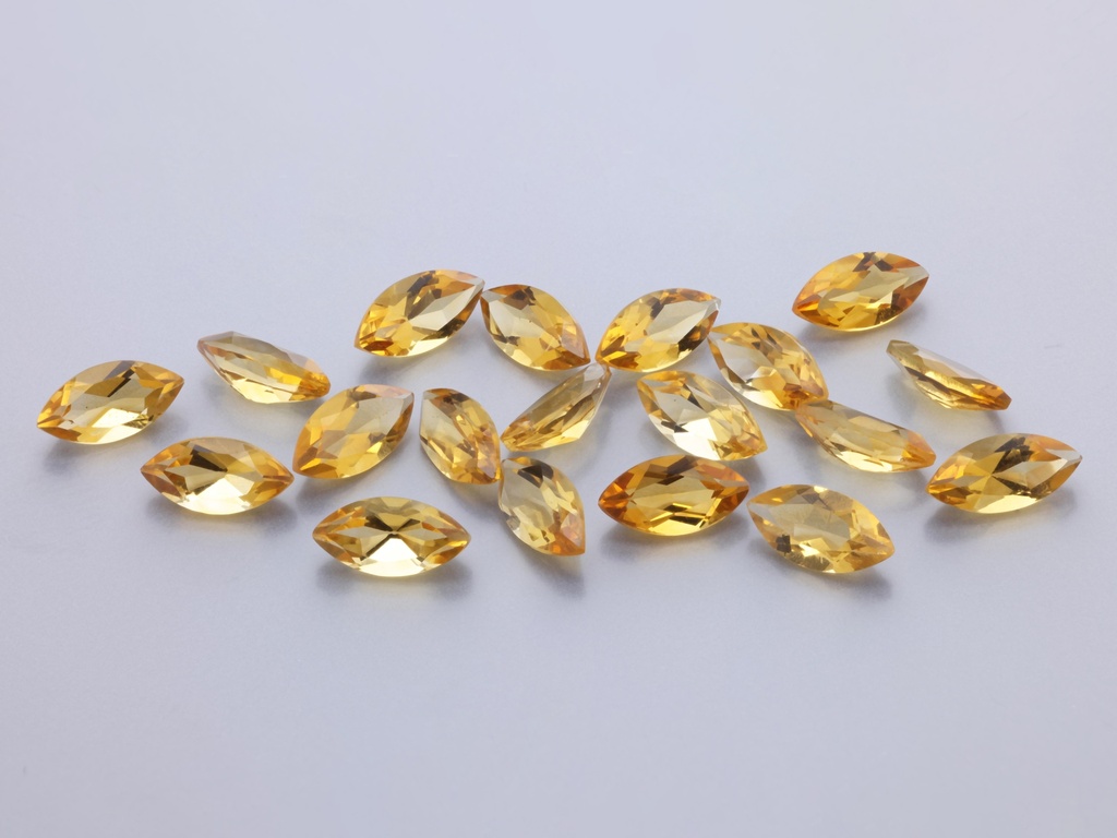 [QCMB0703] Citrine 7x3.5mm Marquise 