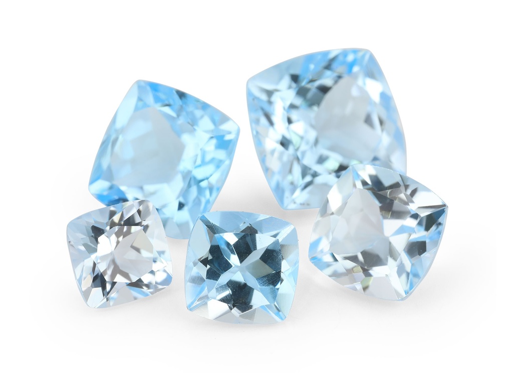 [TKAB1200] Topaz 12mm Square Cushion Light Blue