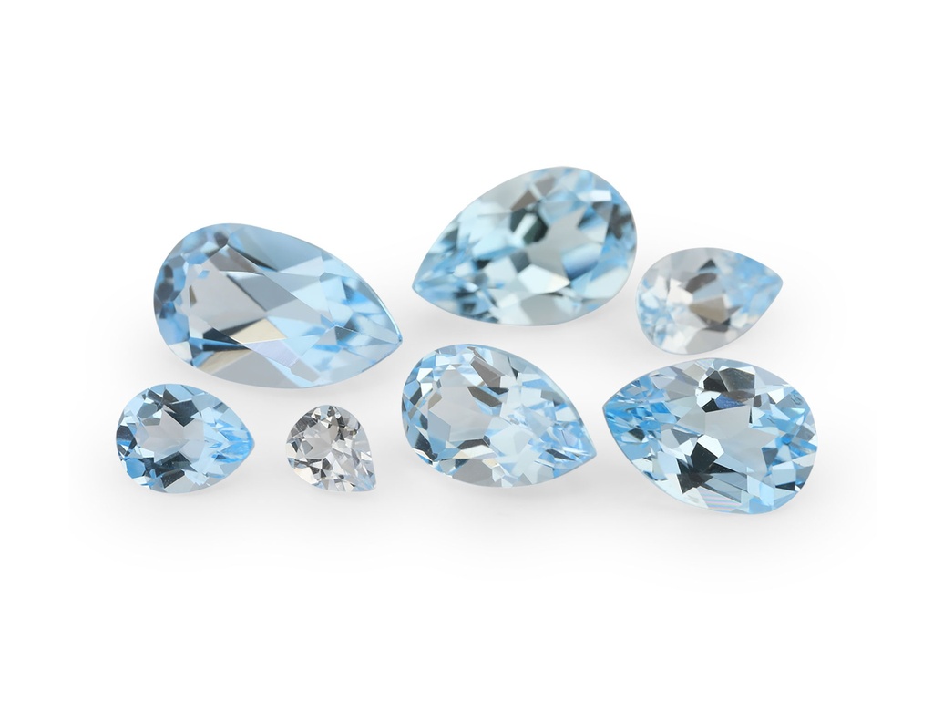 [TKPB2014] Topaz 20x14mm Pear Shape Light Blue  