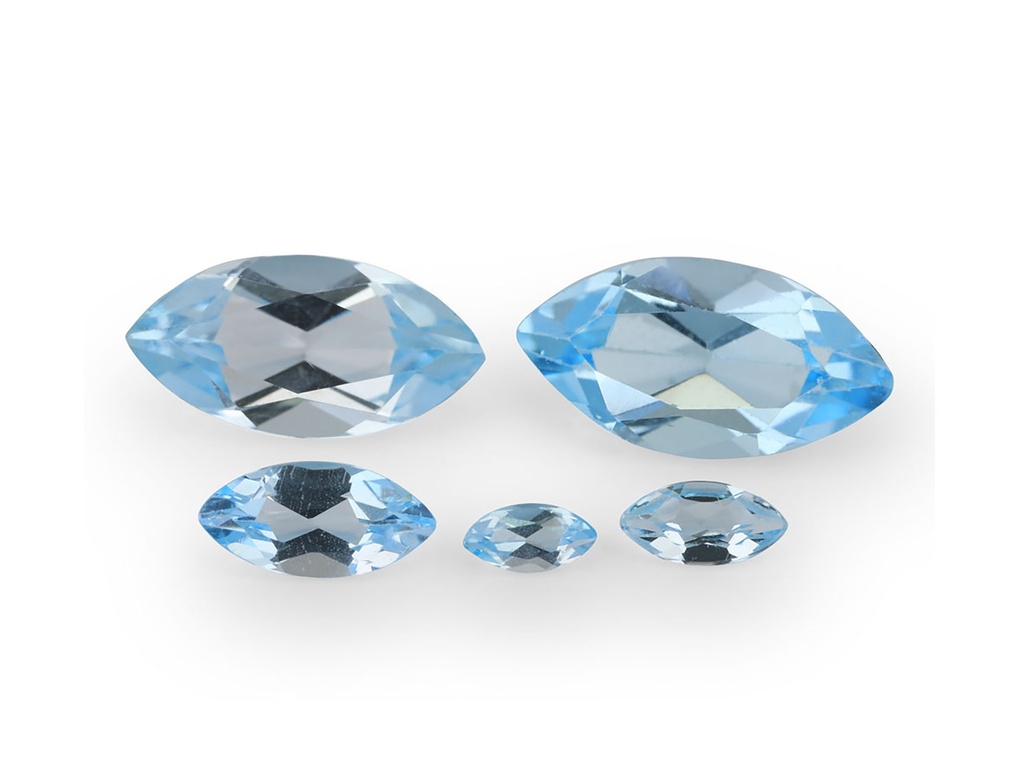[TKMB1005] Topaz 10x5mm Marquise Light Blue  