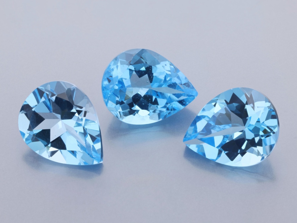 [TMPB1008] Topaz 10x8mm Pear Shape Medium Blue 