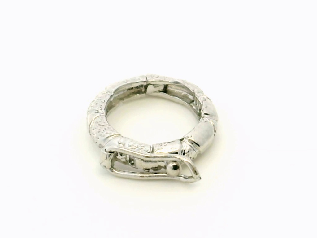 [CLASS0009] Shortener Sterling Silver 19x15mm Oval Polished with Texture