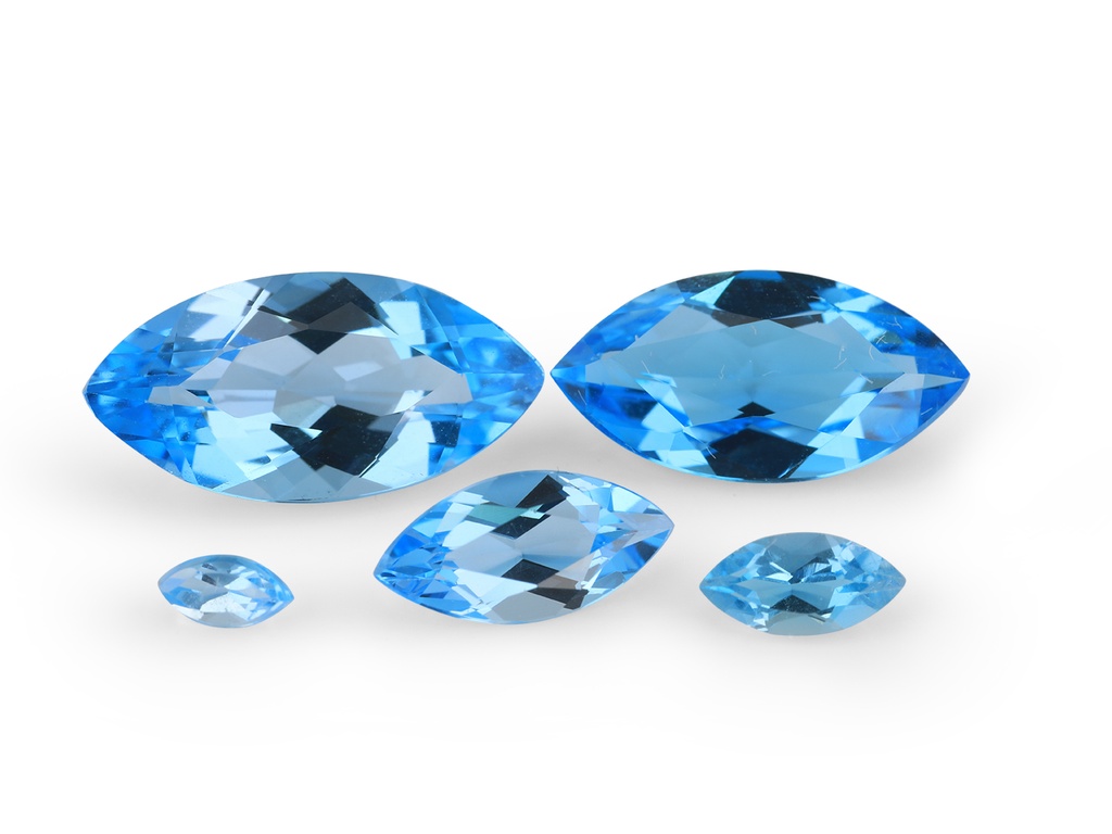 [TMMB0502] Topaz 5x2.5mm Marquise Medium Blue 