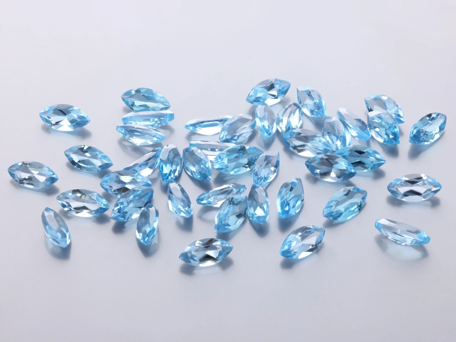 [TMMB0603] Topaz 6x3mm Marquise Medium Blue 