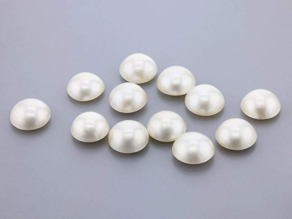 Mabe Pearl 9.50-10mm Round White