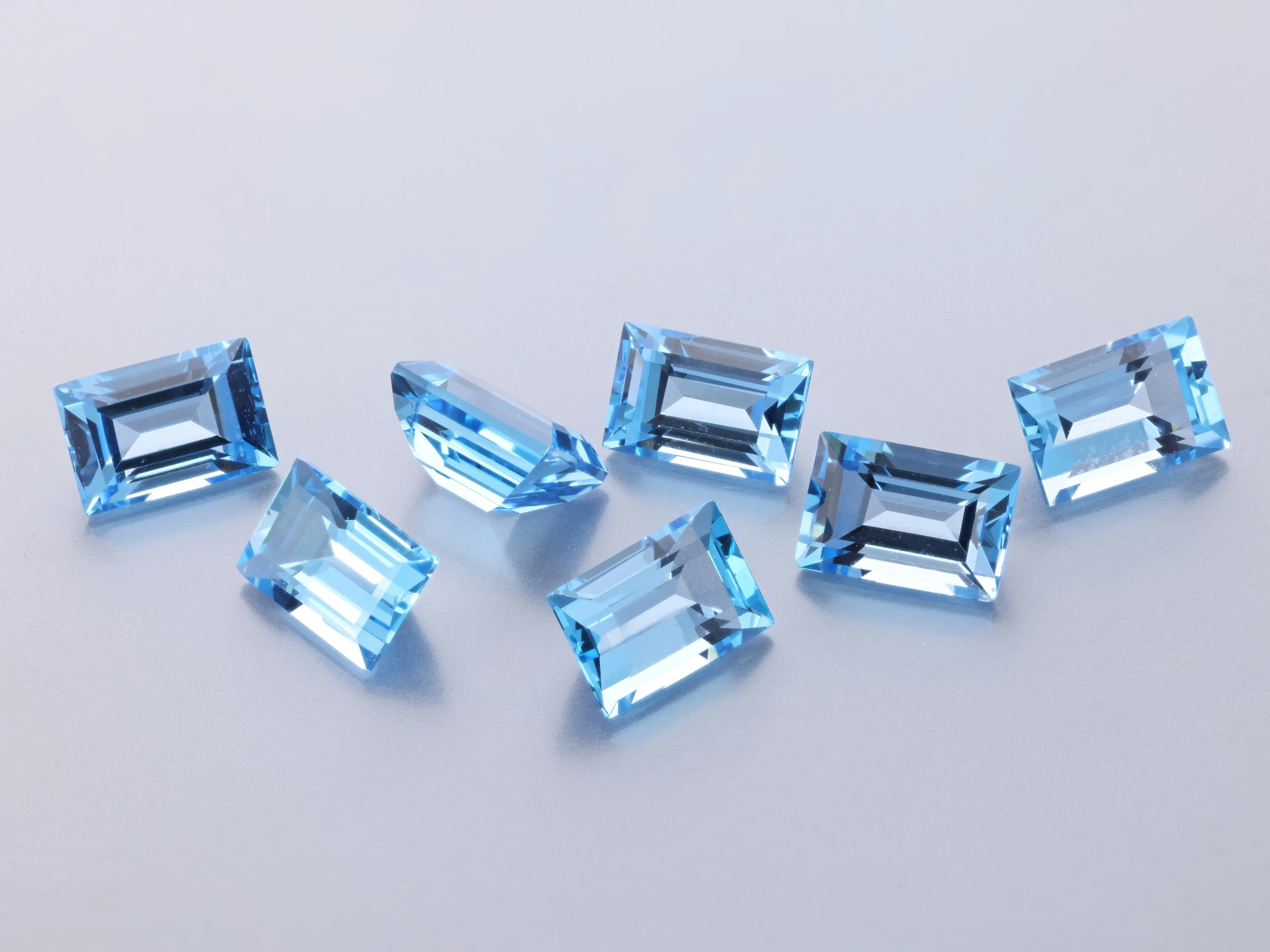 [TMBS0604] Topaz  6x4mm Baguette Medium Blue 