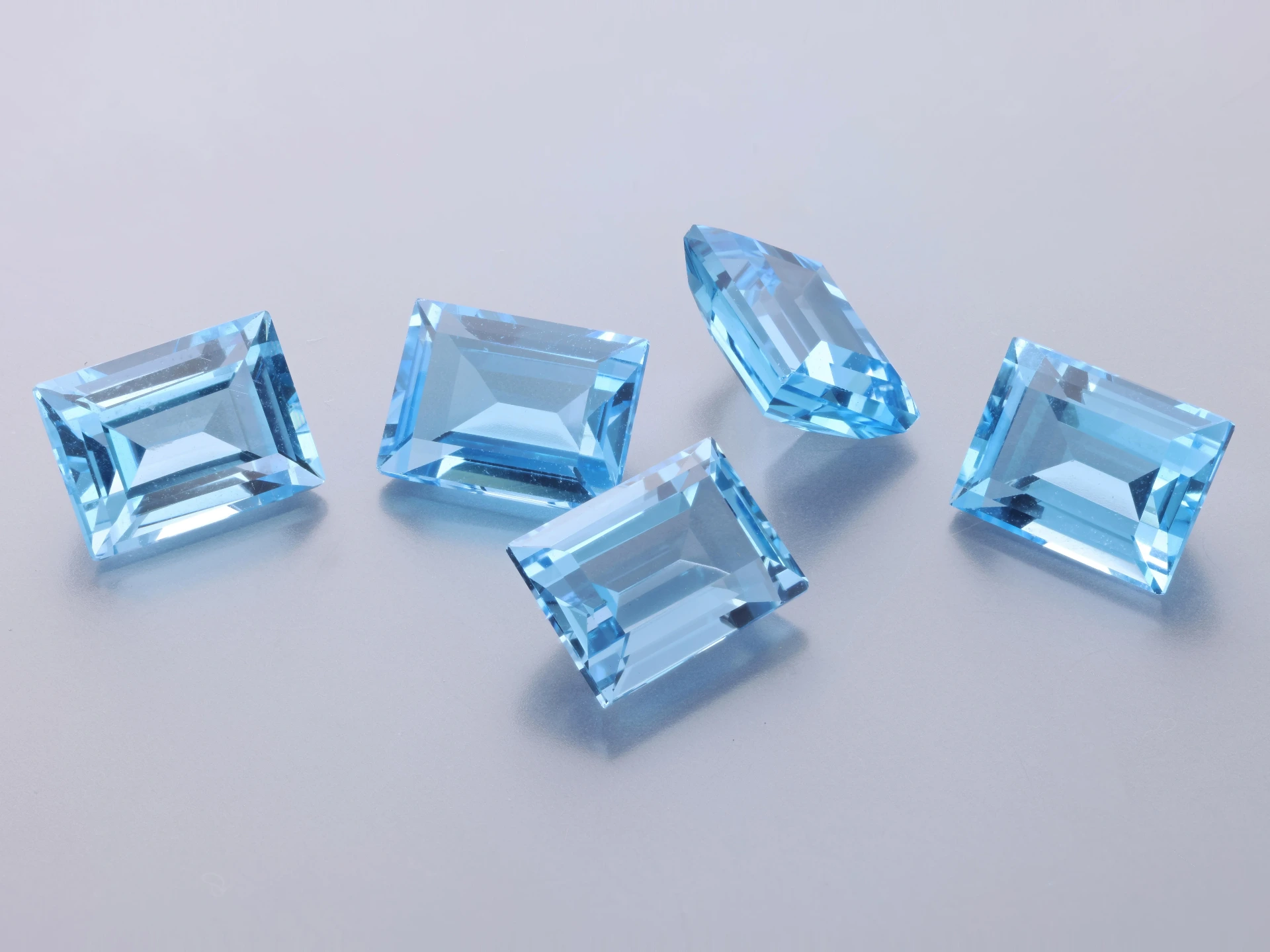 [TMBS0806] Topaz  8x6mm Baguette Medium Blue 