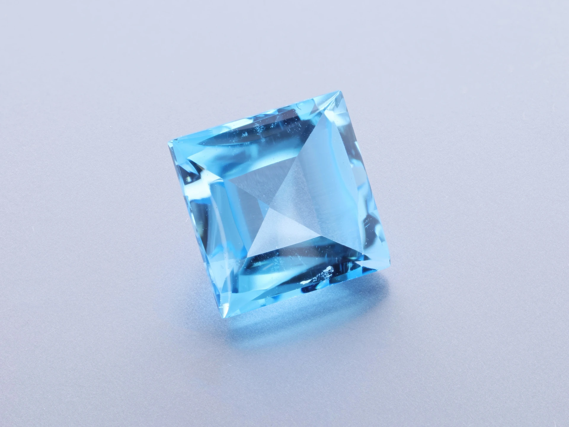 [TMQC0800] Topaz 8.00mm Square Cabochon Medium Blue 