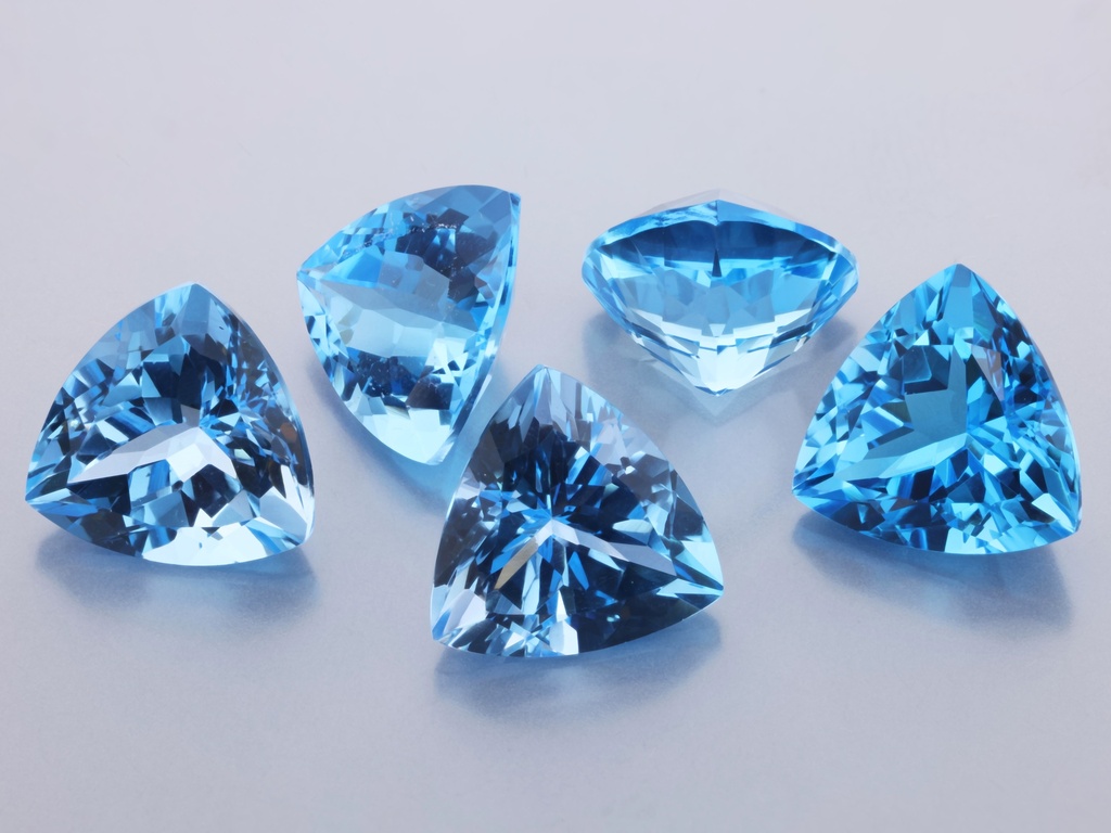[TMTB1000] Topaz 10mm Trilliant Medium Blue