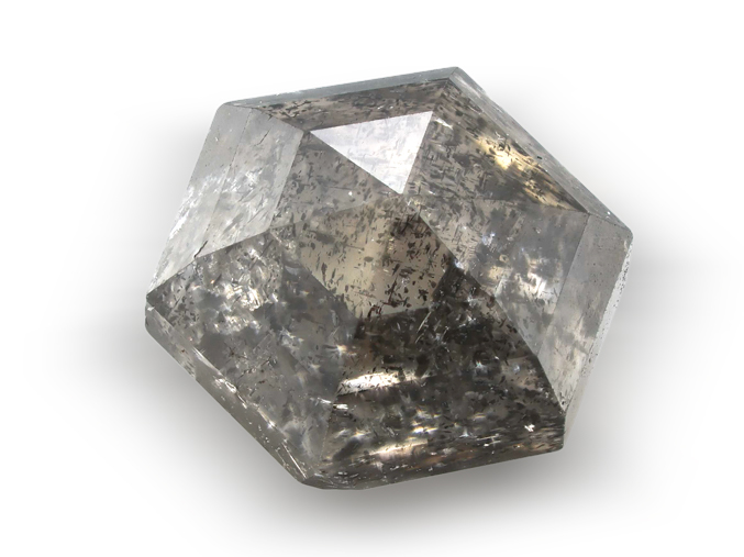 Salt & Pepper Diamond 5.7x5.5mm Hexagon