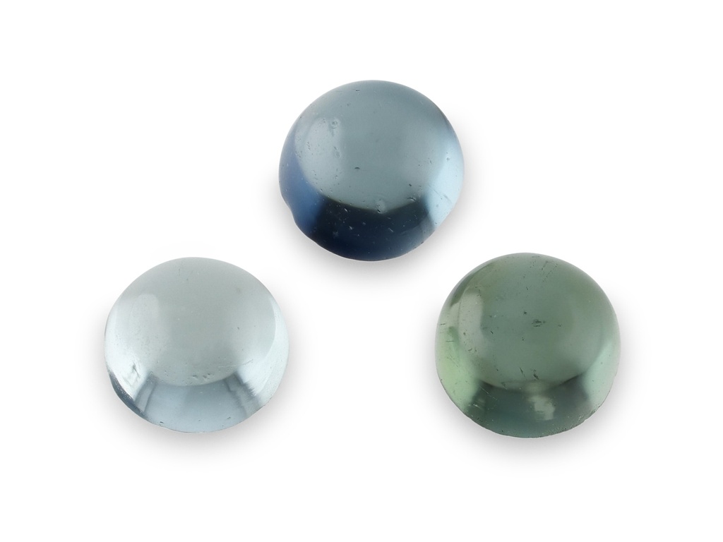 [UMRC0200] Blue Green Tourmaline 2.00mm Round Cabochon