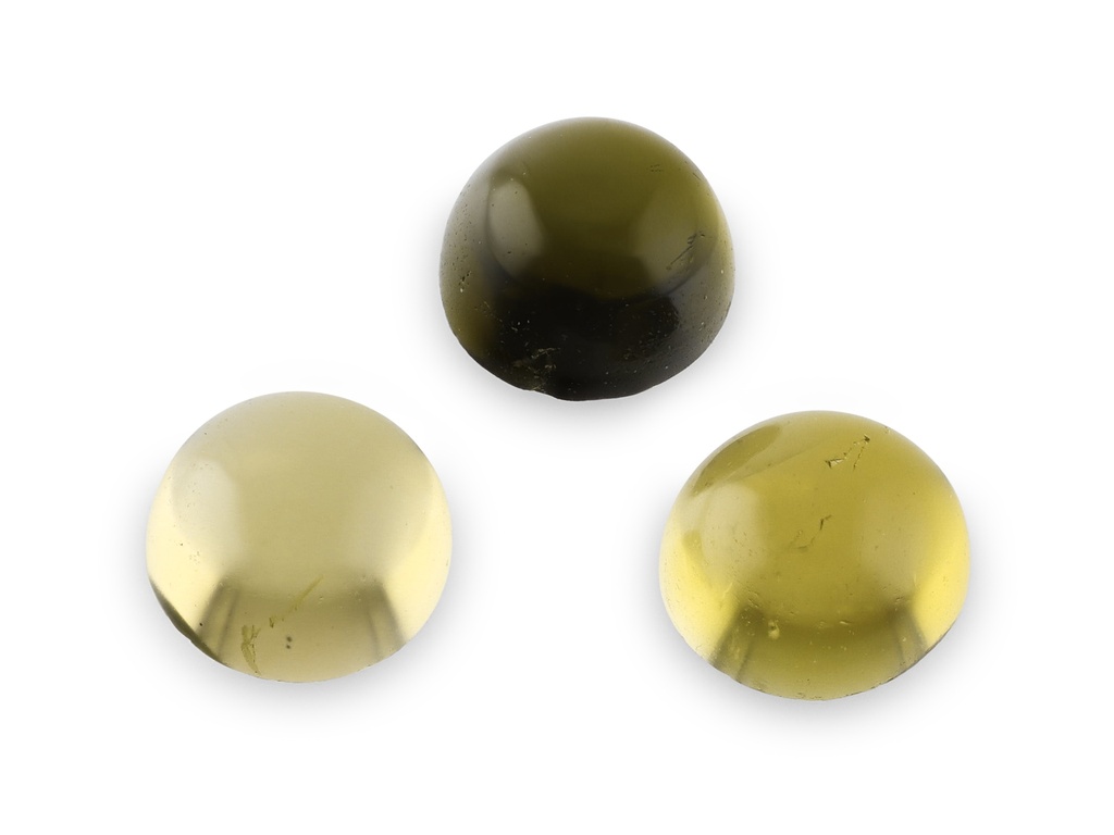 [UYRC0250] Yellow Tourmaline 2.50mm Round Cabochon