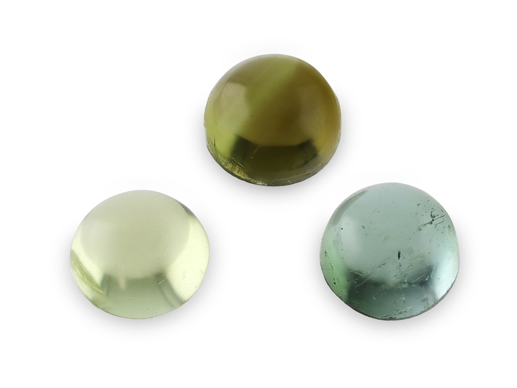 [UGRC0250] Green Tourmaline 2.50mm Round Cabochon