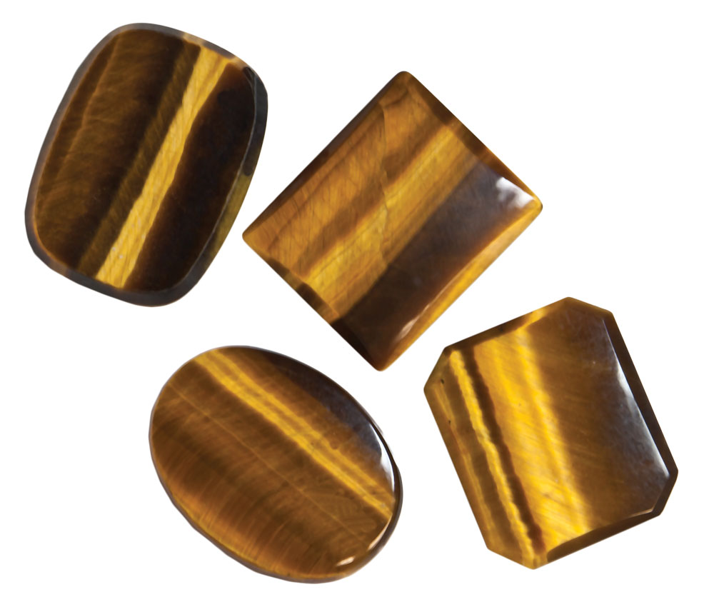 [TIGEJ20043] Tigereye Red 12x10mm Rectangular Buff Top